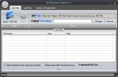 001 File Joiner and Splitter logo