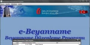 Beyanname Düzenleme Programı 01.04.2016 logo