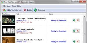 Free YouTube to MP3 Converter Studio 8.4 logo