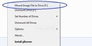 gBurner Virtual Drive 4.1 logo