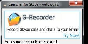 Launcher for Skype 1.6.8 logo