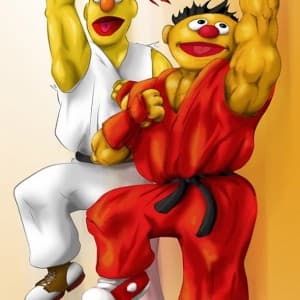 Sesame Street Fighter logo