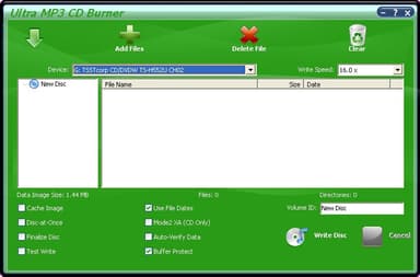 Ultra MP3 CD Burner logo