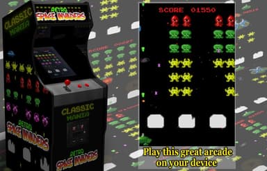Retro Space Invaders MUAYENE logo