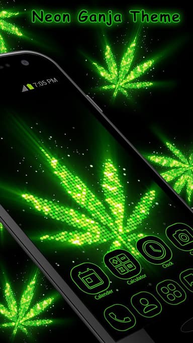 Neon Ganja GO Launcher Theme APK logo