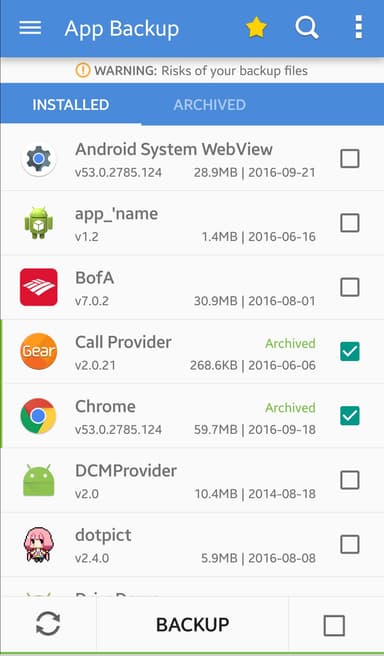 App Backup & Restore APK logo
