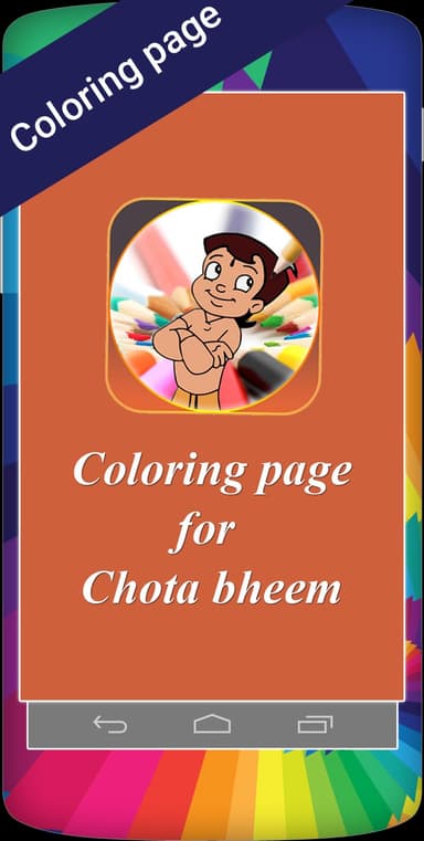 chhota bheem MUAYENE için boyama kitabı logo