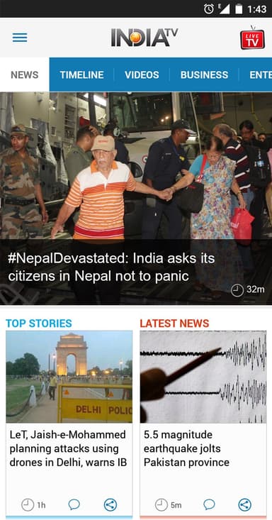 Hindi News by India TV APK logo