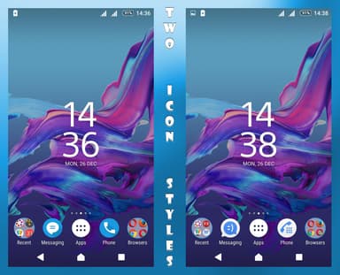 Delight Blue XZ Theme Xperia APK logo