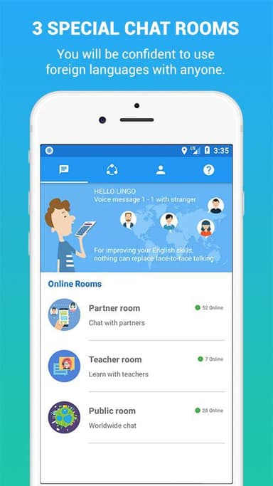 Chat to learn English APK logo