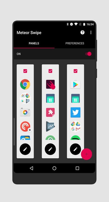 Meteor Swipe - Sidebar, Themes APK logo