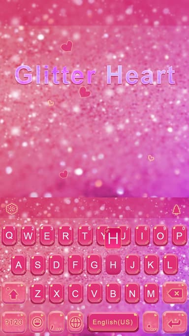 Glitter Heart Emoji Keyboard APK logo