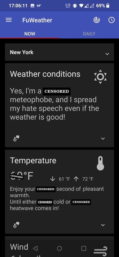 Fu*** Weather (Funny Weather) APK logo