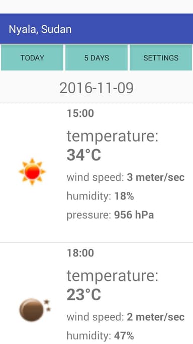 Nyala, Sudan Weather APK logo