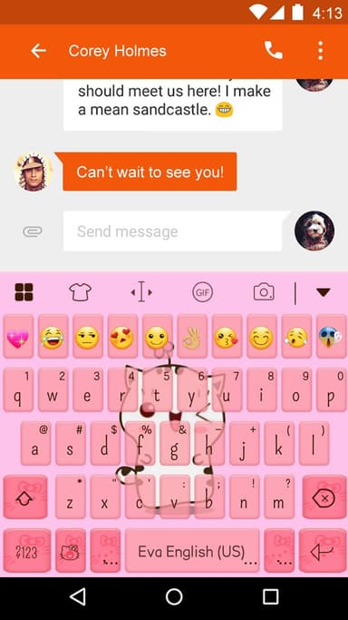 Çiçek Kitty Emoji Klavye MUAYENE logo