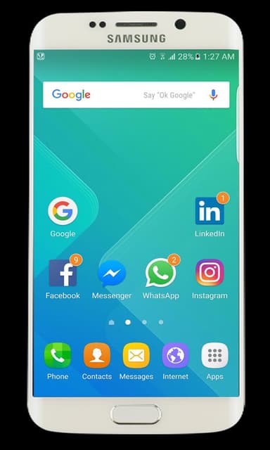 Galaxy S8 launcher APK logo