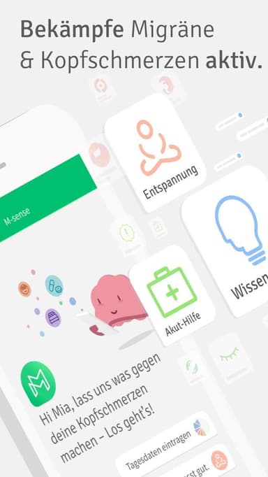 M-sense: Migräne & Kopfschmerz APK logo