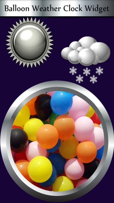 Balloon Weather Clock Widget APK logo