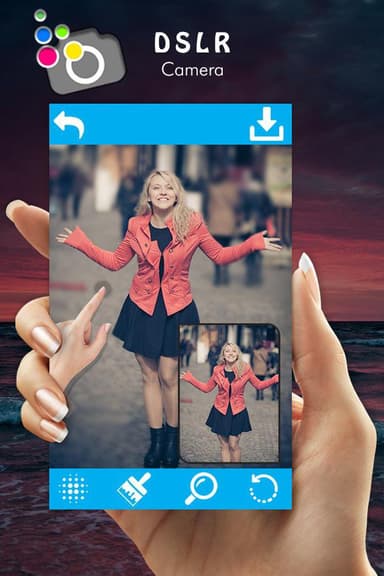 DSLR camera photo effect APK logo