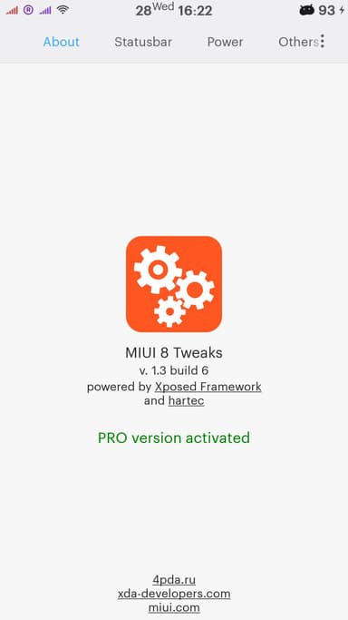 MIUI 8 Tweaks [Xposed] APK logo