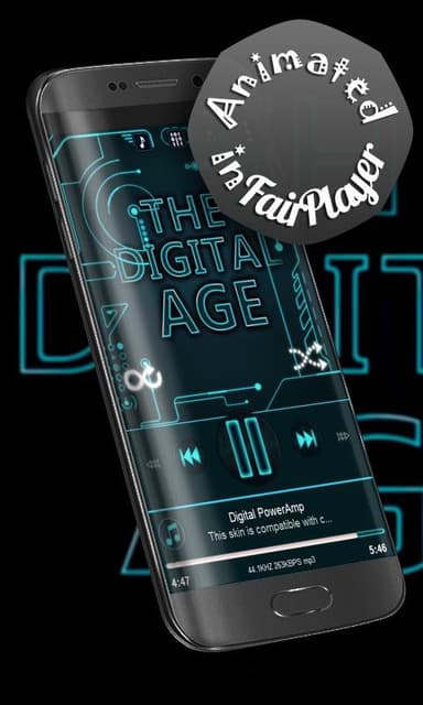 Digital Poweramp Skin APK logo