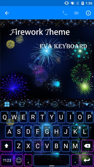 Havai fişek Eva Klavye -DiyGif MUAYENE logo