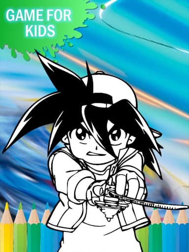 Beyblader MUAYENE için boyama Oyunu logo