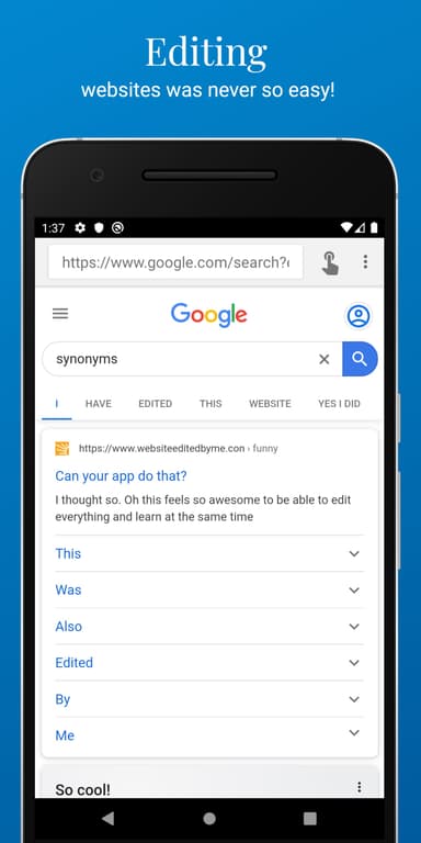 Inspect and Edit HTML Live APK logo