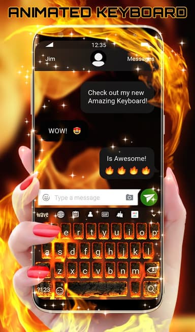 Burning Animated Keyboard APK logo
