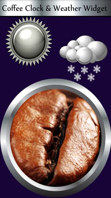 Coffee Clock & Weather Widget APK logo