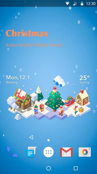 Merry Christmas Weather Widget APK logo