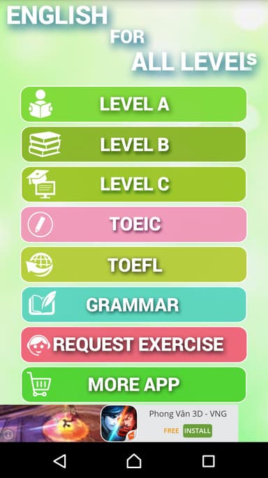 english for all levels APK logo