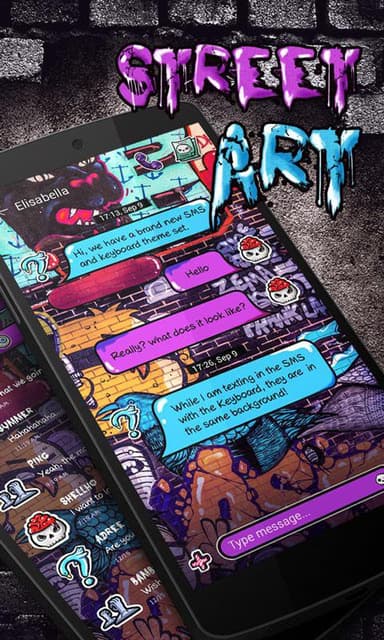 GO SMS PRO STREET ART THEME APK logo