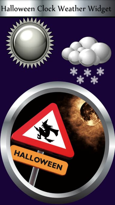 Halloween Clock Weather Widget APK logo