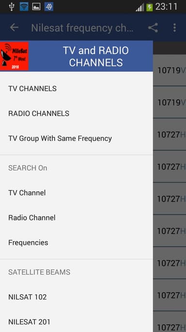 Nilesat Frequency Channels APK logo