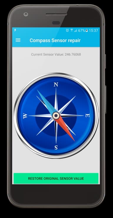 Magnetic Compass sensor Reset APK logo