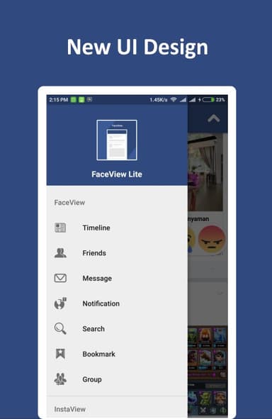 FaceView for Facebook Lite APK logo