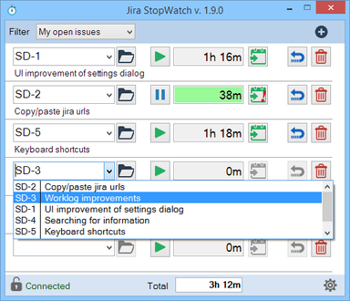Jira StopWatch logo