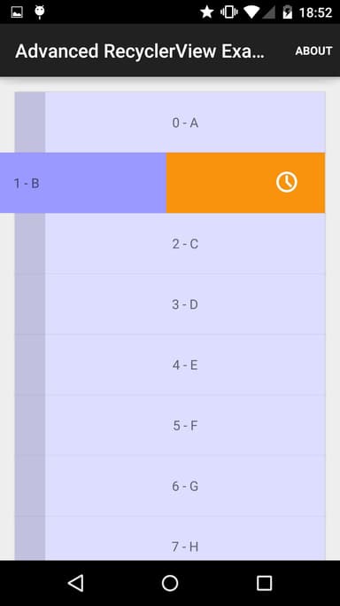 Advanced RecyclerView Examples APK logo