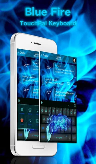 Blue Fire Keyboard Theme APK logo
