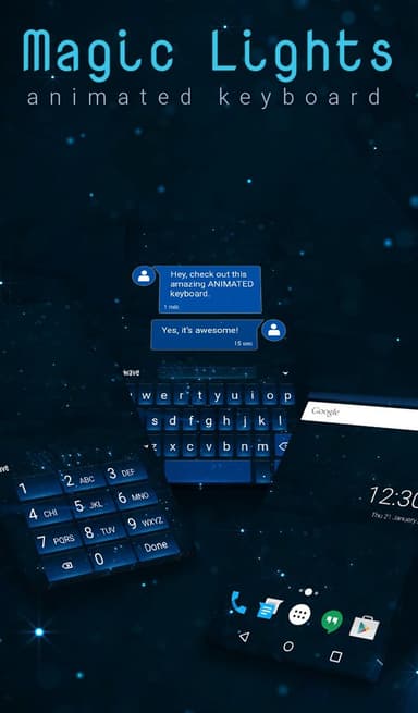 Magic Lights Animated Keyboard APK logo