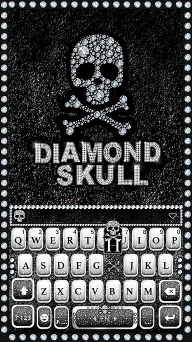 Diamond Skull Kika Keyboard APK logo