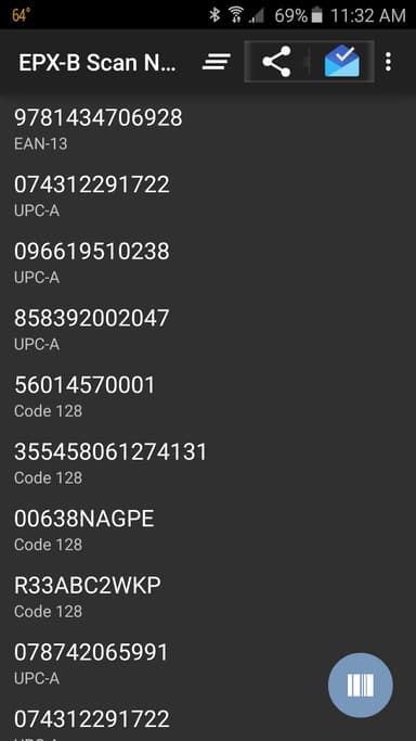 EPX Barcode Scanner, Scan Now APK logo