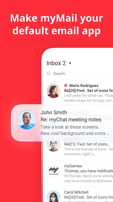 myMail—Bedava Email Uygulaması MUAYENE logo