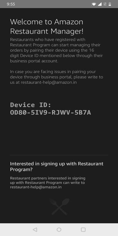 Amazon Restaurant Manager APK logo