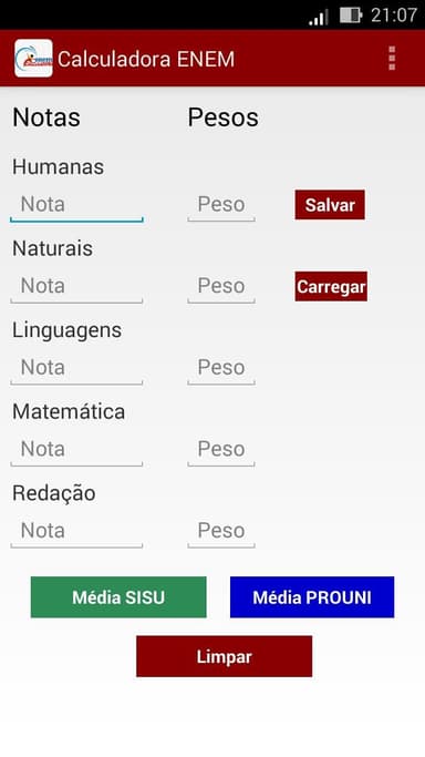 Calculadora Média ENEM/SISU APK logo