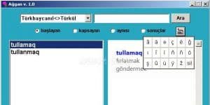 Ağgan Türk Lehçeleri Sözlüğü Programı 1.0 logo