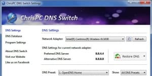 ChrisPC DNS Switch 3.30 logo