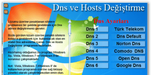 Dns ve Hosts Değiştirme Programı 2.1 logo