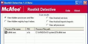 McAfee Rootkit Detective 1.1 logo